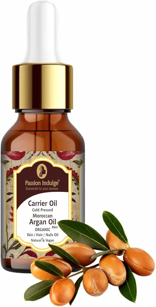 Passion Indulge Moroccan Argan Oil for Hair Growth, Dandruff and Scalp Disorders - 10ml
