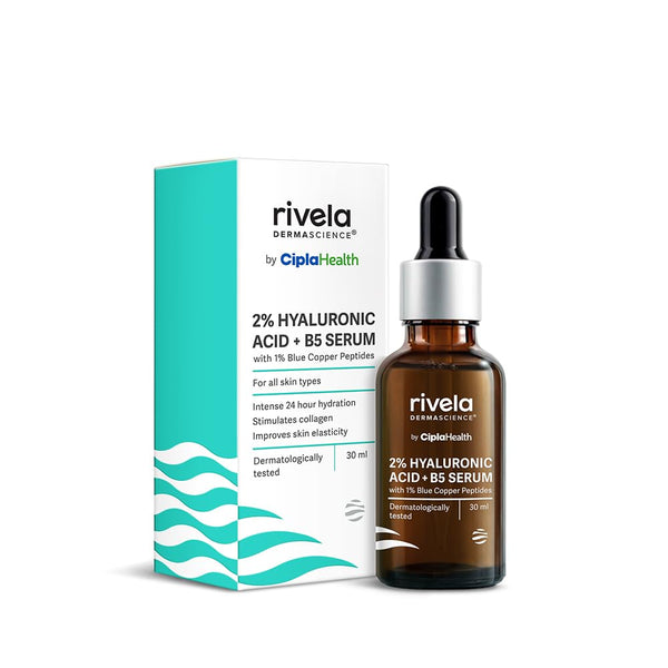 Rivela Dermascience by Cipla 2% Hyaluronic Acid + B5 Serum - 30 ml