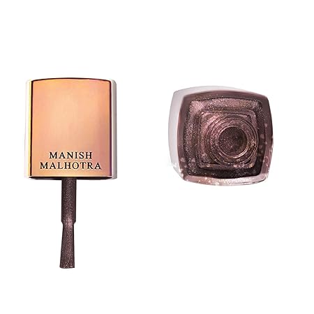 MyGlamm Manish Malhotra Beauty Gel Finish Nail Lacquer Metallic Antique (Multi)-12 ml