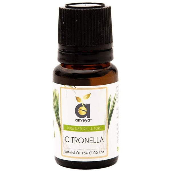 Anveya Citronella Essential Oil 100% Natural, Pure & Undiluted - 15 ml