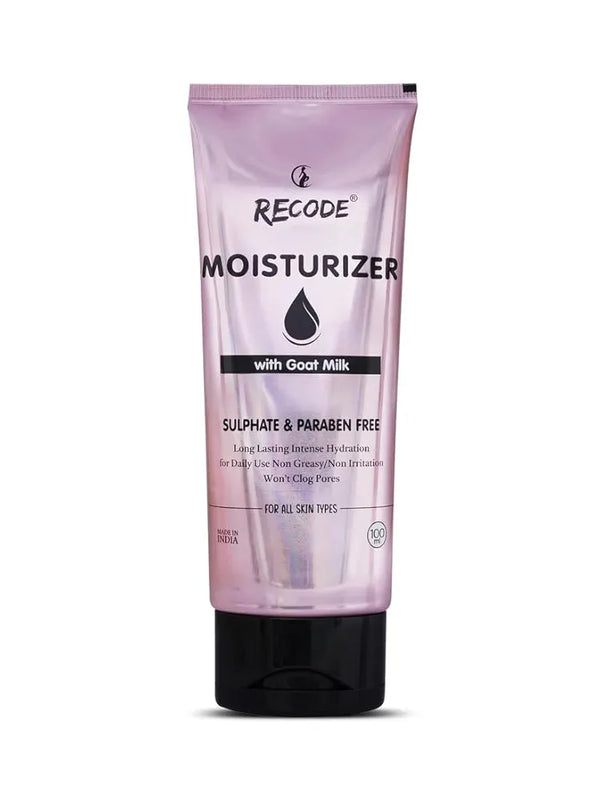 recode Goat Milk Moisturizer Cream For Face & Body 100Ml | Intense Hydration For Daily Use | Non Greasy | Non Irritant | Suitable For All Skin Types