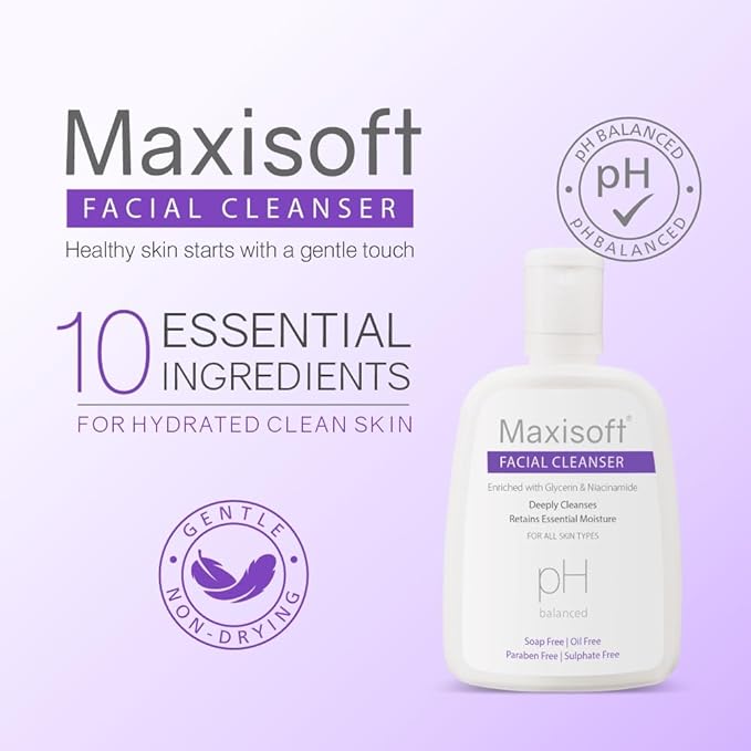 Maxisoft Facial Cleanser All Skin Types Paraben-free pH Balanced - 125 Ml