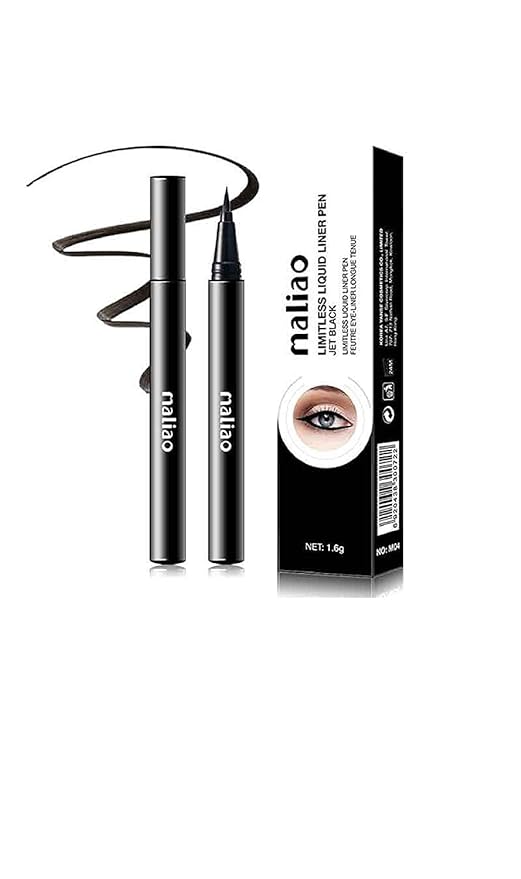 Maliao Limitless Liquid Liner Pen Jet Black - 1.6 gms