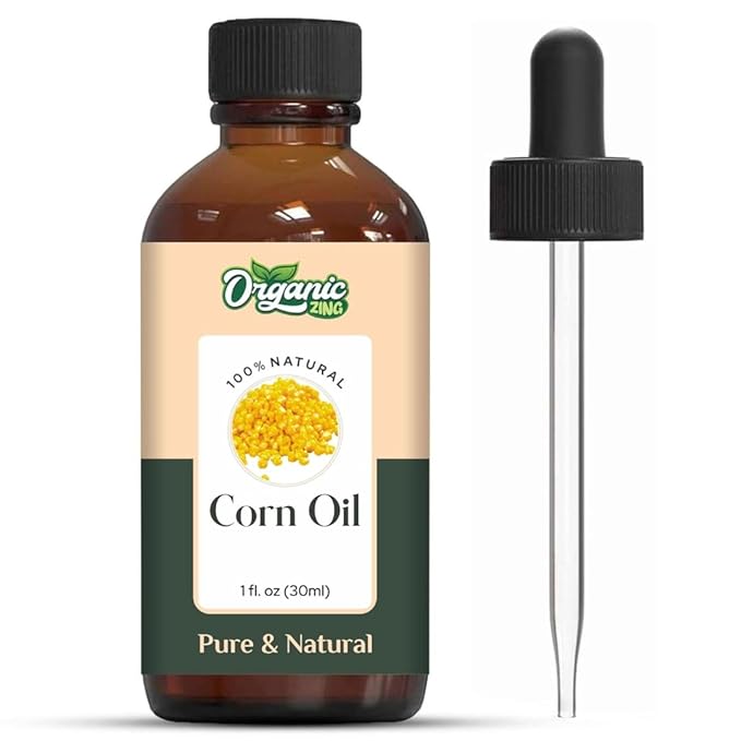 Organic Zing Corn (Zea Mays) Oil | Carrier Oil for Skincare, Hair Care & Massage- 30 Ml