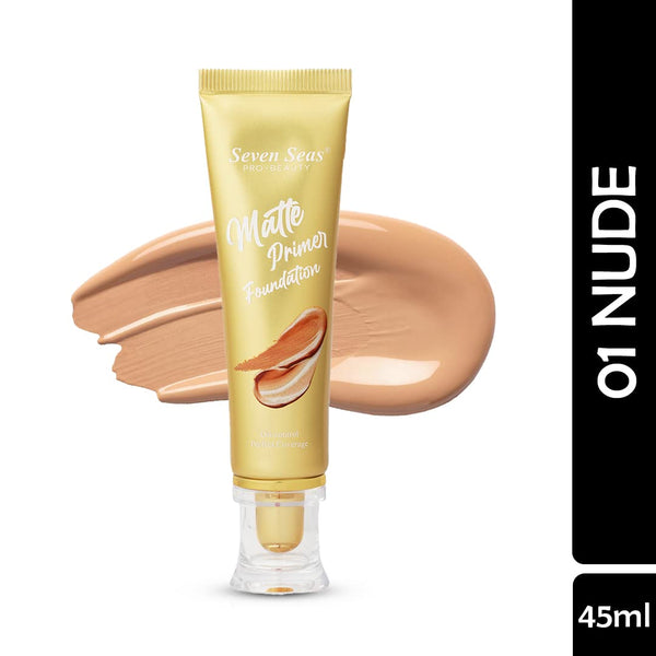 Seven Seas Matte Primer Foundation Nude - 45 ml