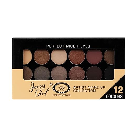 Fashion Colour Artist Makeup Collection Eyeshadow 12 Colour Jersy Girl (Shade 03) - 14 gms