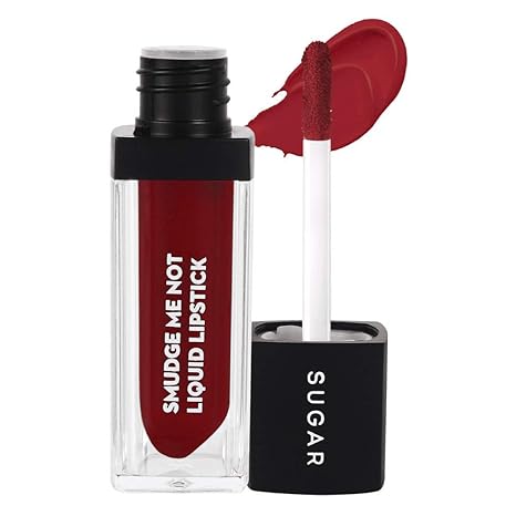 Sugar Cosmetics Womens Smudge Me Not Liquid Matte Lipstick Red - 4.5 gms