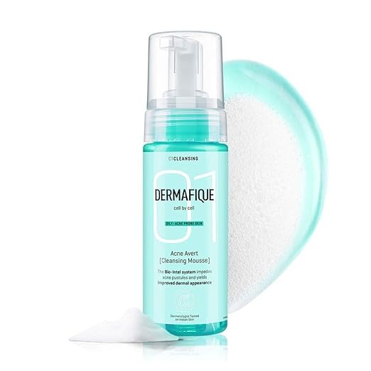 Dermafique Acne Avert Cleansing Mousse - 150 ml
