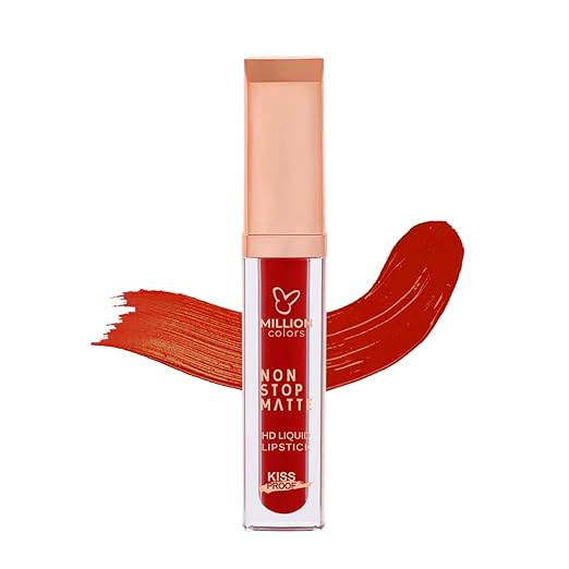 Million Colors Non Stop Highly Pigmented Matte Lip Color Coral Bloom 18 - 4 ml