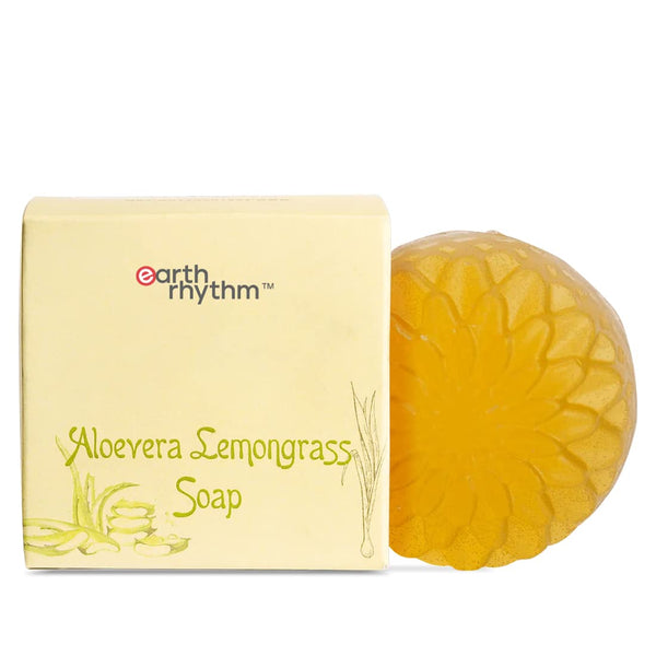 Earth Rhythm Aloe Vera Lemongrass Body Soap - 100 gms