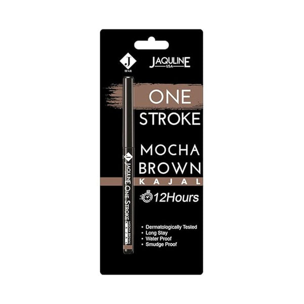 Jaquline USA One Stroke Matte Kajal Pencil Mocha Brown - 0.30 gms