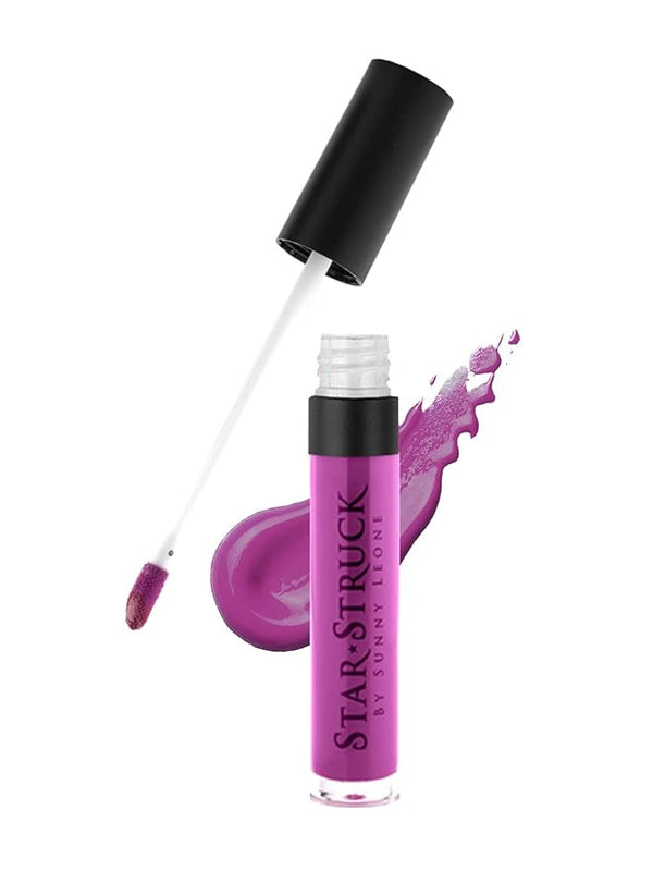 Starstruck By Sunny Leone Glossy Liquid Lip Color Purple Taffy - 5.5 ml