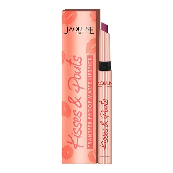 Jaquline USA Kisses & Pouts Transfer Proof Matte Lipstick Butterfly Kiss 02 - 1.4 gms