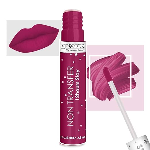 Forfor Star Matte Long Last Liquid Lipstick Berry Magenta - 2.5 ml