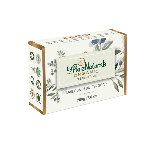 Bypurenaturals Handmade Clear Natural Butter Soap - 200 gms