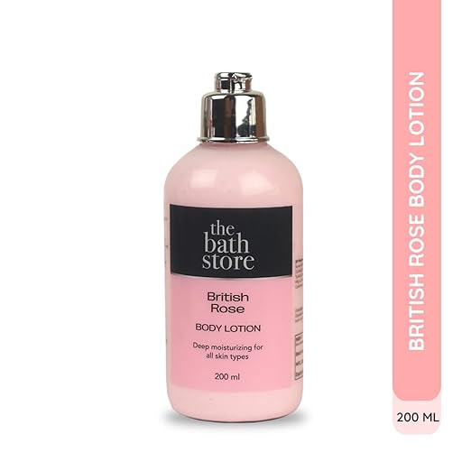 The Bath Store British Rose Body Lotion for Women & Men Body Moisturizer - 200 ml