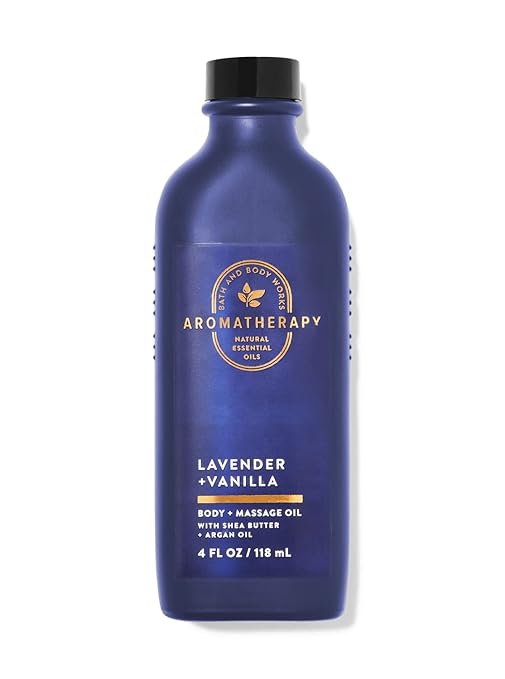 Bath & Body Works Lavender Vanilla Body and Massage Oil - 118 ml