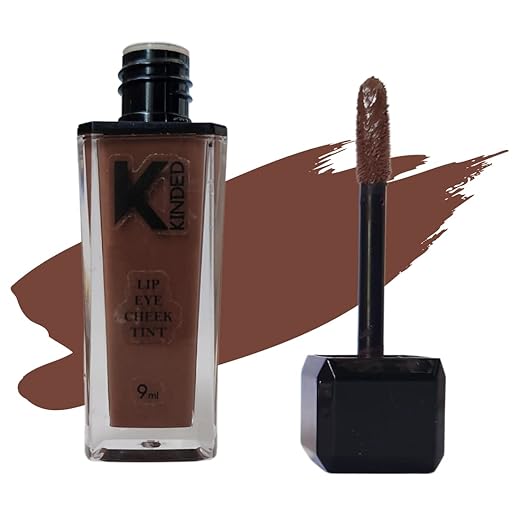Kinded Lip Eye And Cheek Tint Colour 07 Choco Brown Women Girls - 9 ml