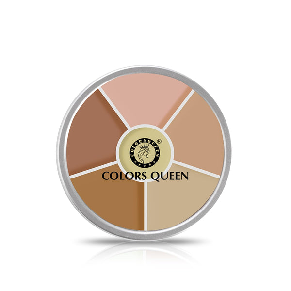 Colors Queen Light Weight Multi Purpose Matte Concealer Color Corrector Palette 01 - 42 gms