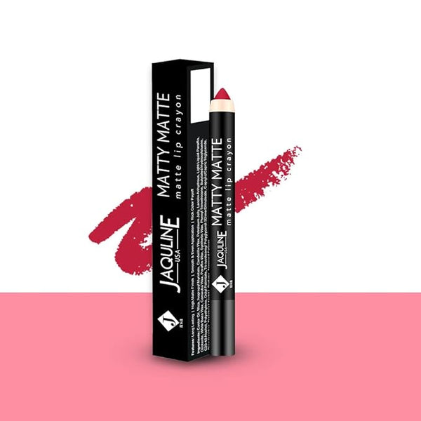 Jaquline USA Matty Matte Lip Crayon Kisses & Pouts 3 - 2.8 gms