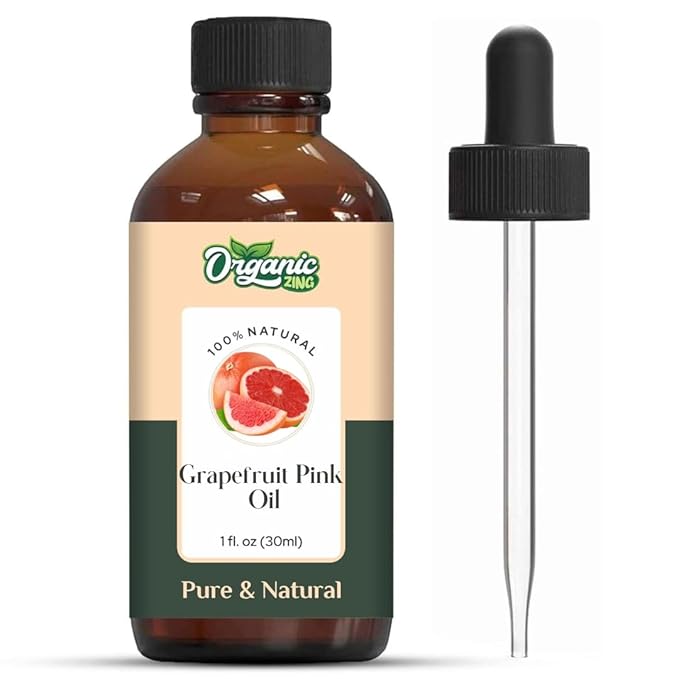 Organic Zing Grapefruit Pink (Citrus × Paradisi) Oil | Essential Oil for Skincare, Hair Care, Aroma and Diffusers - 30 Ml