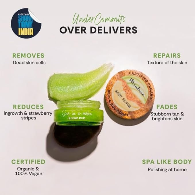 Mintree Organic Sugar Body Scrub with Ceramides & Collagen - 150 gms