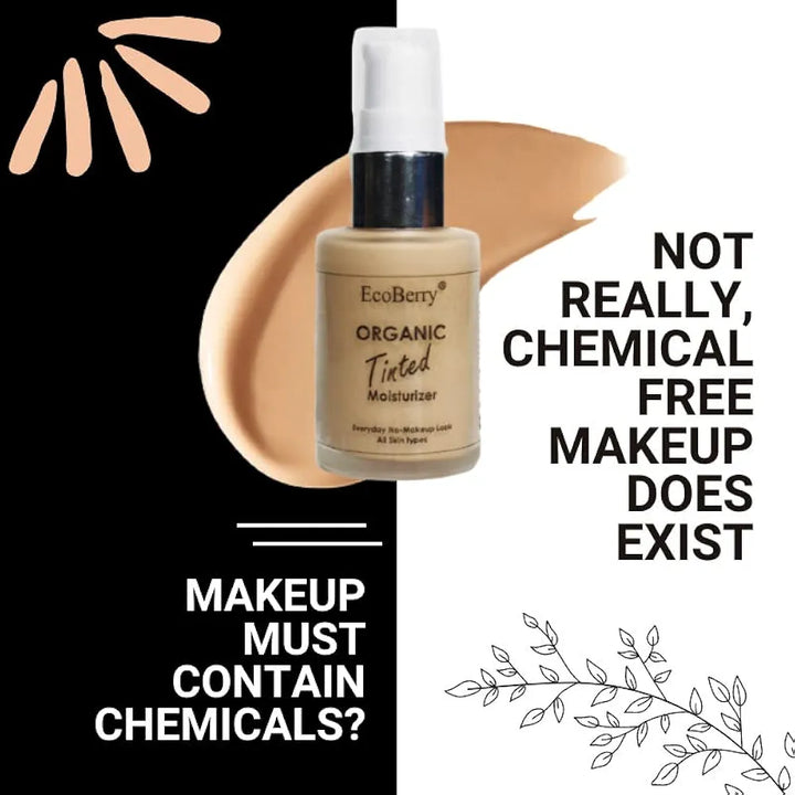 Organic Tinted Moisturizer | Everyday No Makeup Look | Sheer Coverage | Organic | Semi-Matte | Light Weight | Non-Comedogenic | Hypoallergenic | Natural | Handmade | Chemical Free 