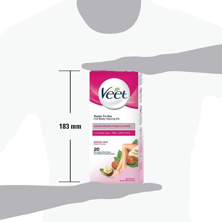 Veet Full Body Waxing For Normal Skin - 20 strips