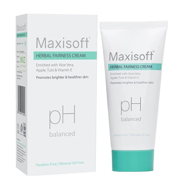 Maxisoft Herbal Fairness Cream | pH Balanced | Suitable for All Skin Types - 50 Gms