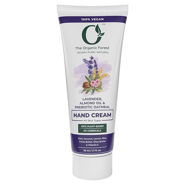 The Organic Forest Prebiotic Oatmeal Cocoa Butter & Almond Oil Hand & Nail Cream - 50 ml