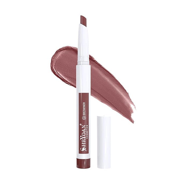 Shryoan Non Transfer 48 Hours Waterproof Lipstick Colour Browney - 3 gms