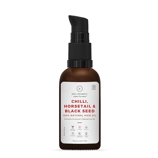 Juicy Chemistry Chilli Horsetail & Blackseed Hair Oil - 30 ml
