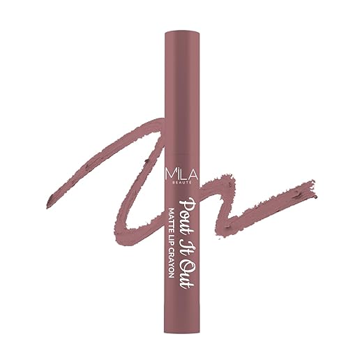 Mila Beaute Pout It Out Matte Lip Crayon Mulan - 1.25 gms