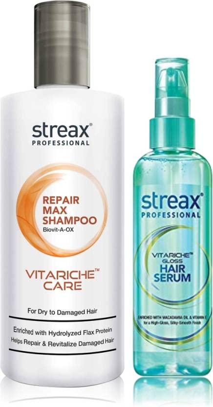 Streax Repair Shampoo +Serum Combo