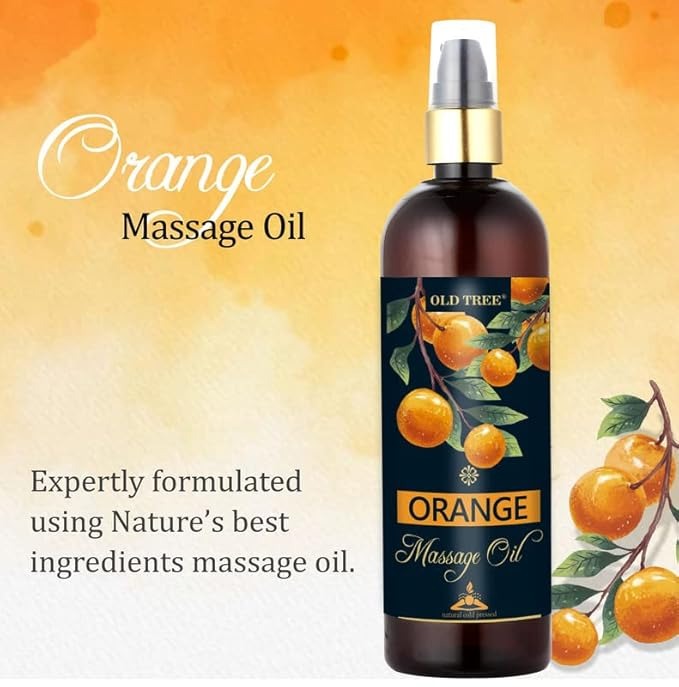 Old Tree Orange Massage Oil for Body Pain Relief - 250 ml