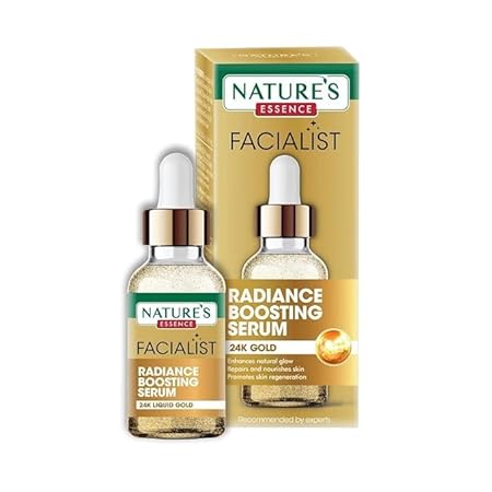 Natures Essence Facialist Radiance Boosting Serum with 24K Liquid Gold - 30 ml