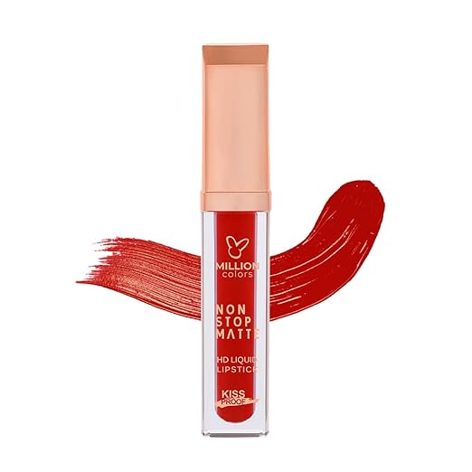 Million Colors Non Stop Highly Pigmented Matte Lip Color Crushed Red 22 - 4 ml