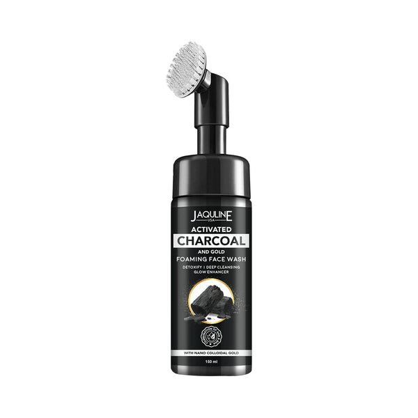 Jaquline USA Charcoal & Gold Foaming Face Wash - 150 ml