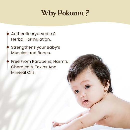 Pokonut Herbal Baby Massage Oil - 100 ml