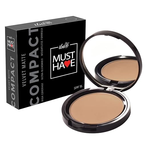 Iba Must Have Velvet Matte Pressed Compact Powder Golden Sand - 9 gms