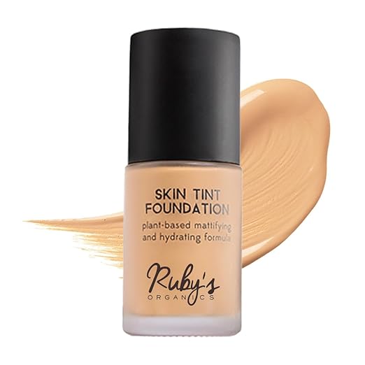 Ruby's Organics Liquid Foundation For Face Makeup Shade Lm 01.8 - 30 ml