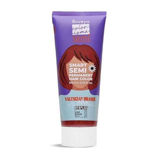 Anveya Colorisma Valencian Orange Semi Permanent Vegan Hair Color - 100 ml