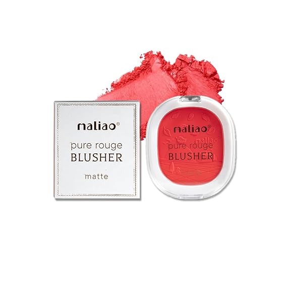 Maliao Pure Rouge Blusher Matte (06 Red Romance) - 12 gms