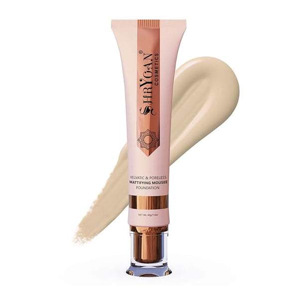 Shryoan Mattifying Mousse Foundation Natural Nude - 40 gms