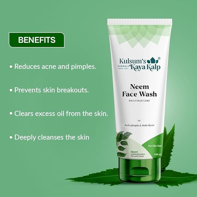 Kulsum's Kaya Kalp Herbals Neem Face Wash - 100 ml