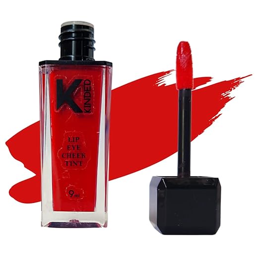 Kinded Lip Eye And Cheek Tint Colour 04 Brick Red Women Girls - 9 ml