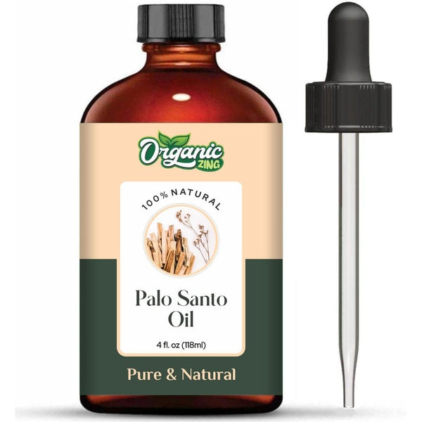 Organic Zing Palo Santo (Bursera Graveolens) Oil | Essential Oil for Aroma, Diffusers, Skincare & Hair Care - 118 Ml