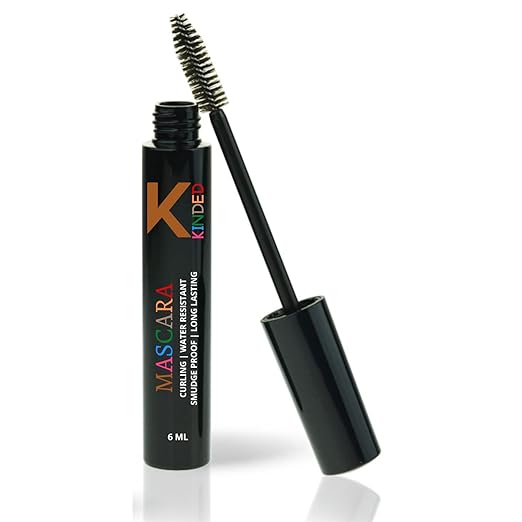 Kinded Curling Mascara Waterproof Long Lasting Colour Black - 6 ml