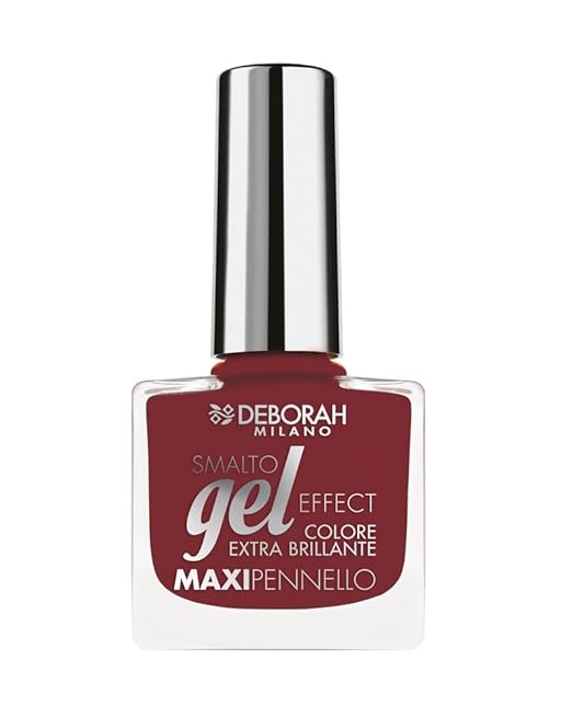 Deborah Milano Gel Effect Nail Polish Red Sari - 8.5 ml