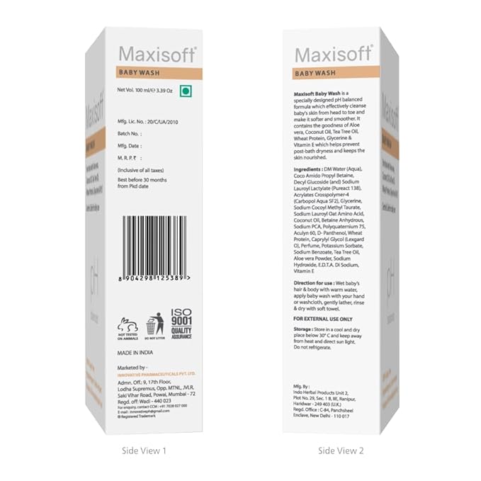 Maxisoft Baby Wash - 100 Ml